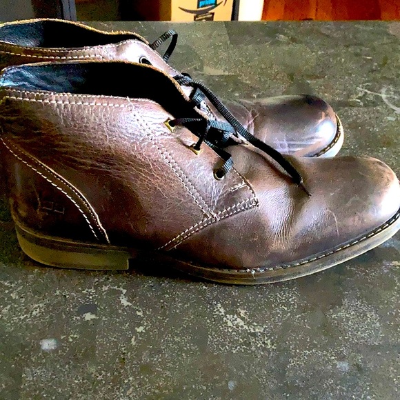 Men’s Bed Stu Three-hole Lace-up Chukka Boots Leather - Picture 1 of 7